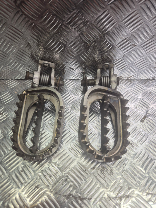 PAIRE DE REPOSE PIEDS RAPTOR TITANIUM KTM HUSQVARNA GAS GAS