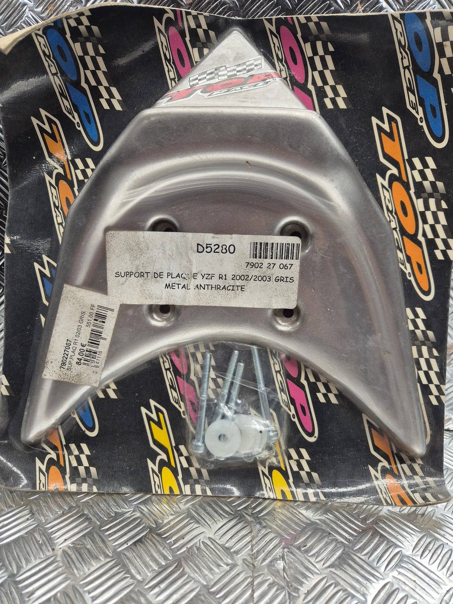 support de plaque Ermax pour YAMAHA YZF R1 2002/2003