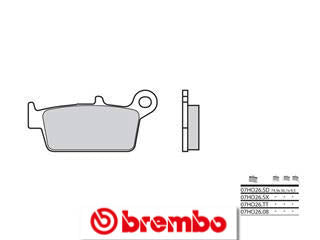 Plaquettes de frein arrière BREMBO 07HO26SX métal fritté