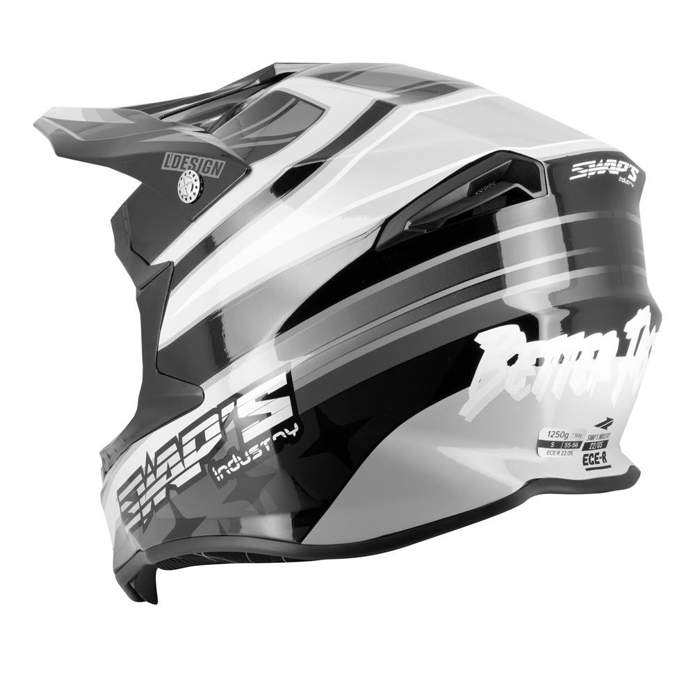 Casque Cross S828 Faster Micrométrique TAILLE XL
