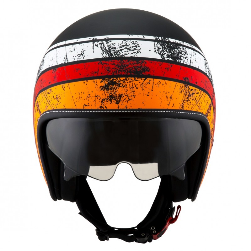 Casque SUOMY JET ROKK CITY ZODIAC MATT BLK/WHT/RED KSRK0010