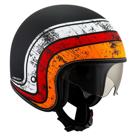 Casque SUOMY JET ROKK CITY ZODIAC MATT BLK/WHT/RED KSRK0010