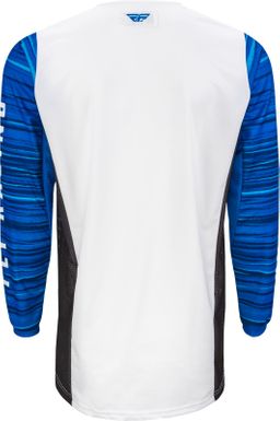 Maillot cross Fly Racing 2022 Kinetic Wave - Blanc Bleu-XL