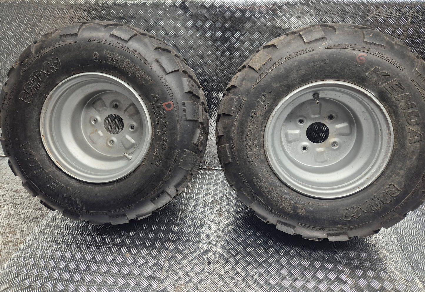 Paire de jantes arrière SMC BAROSSA QUAD SNAKE 200 - CRS 170