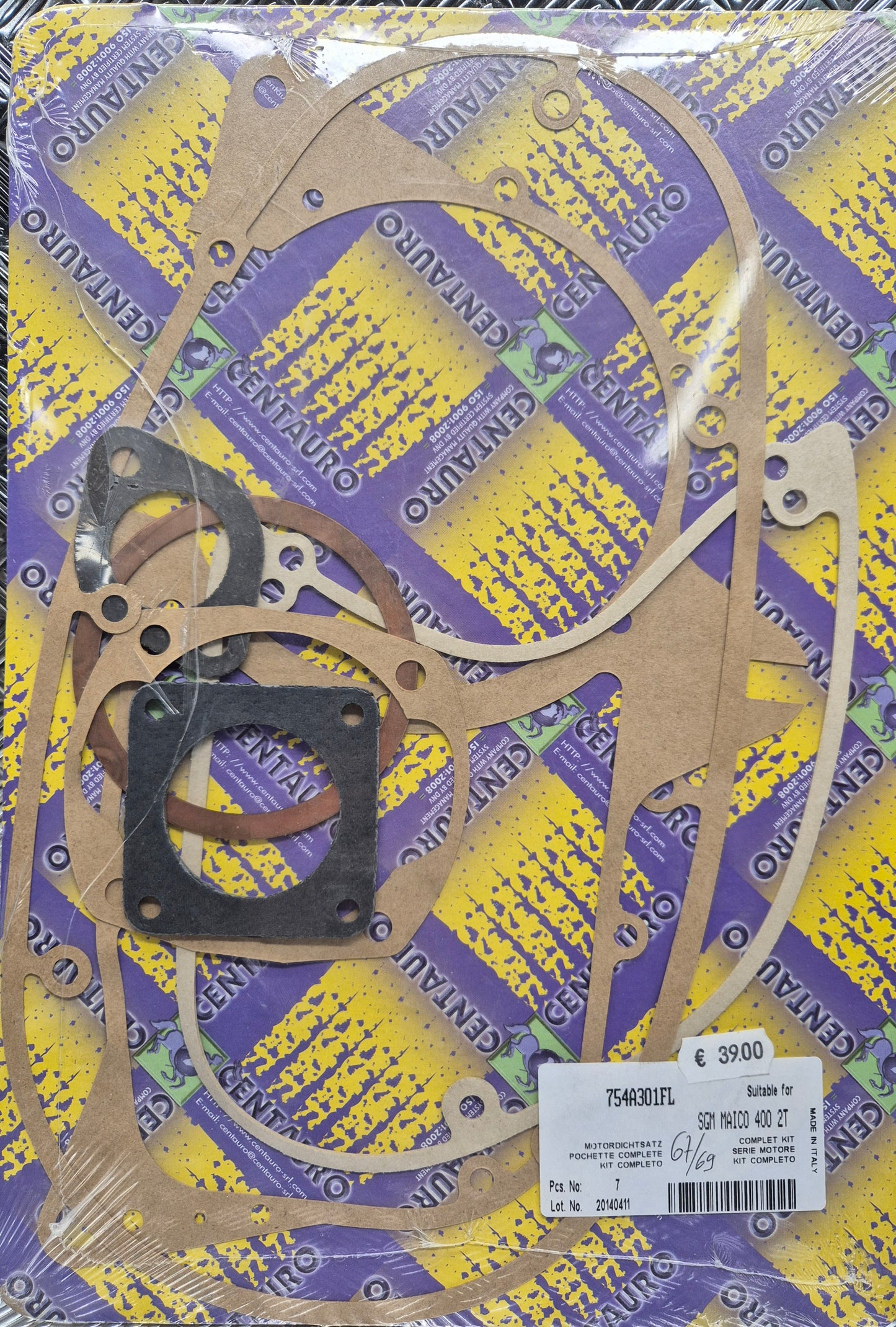 Pochette de joint complète 400 MAICO 2T 1967-1969