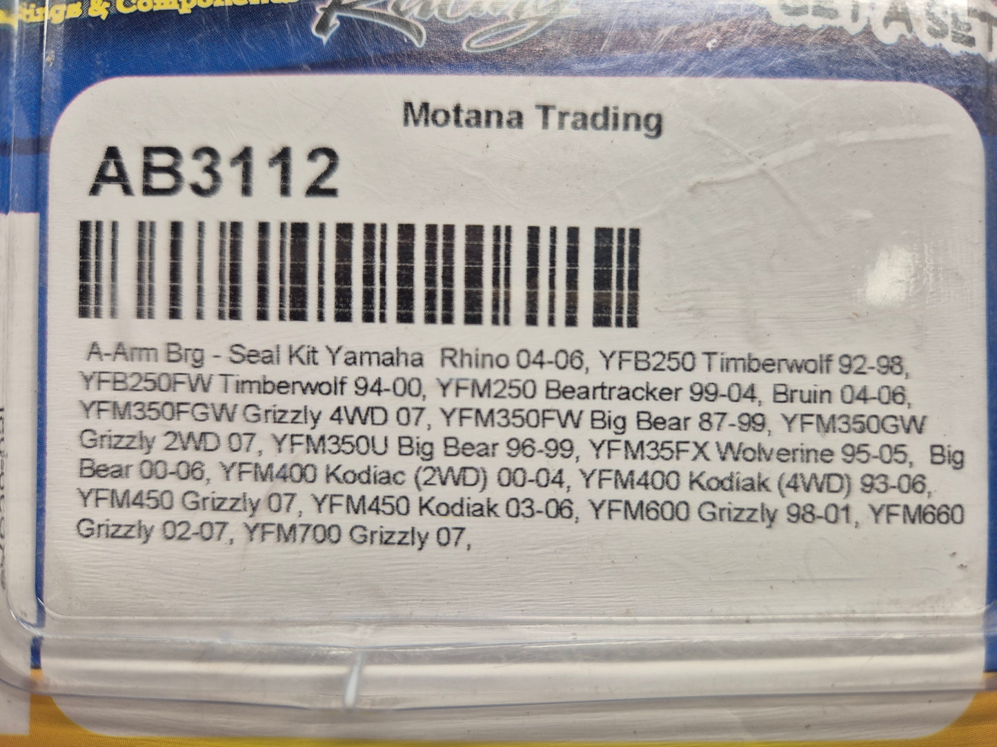 Kit bague triangle avant supérieur ALLBALLS - 400/450 KODIAK/GRIZZLY -