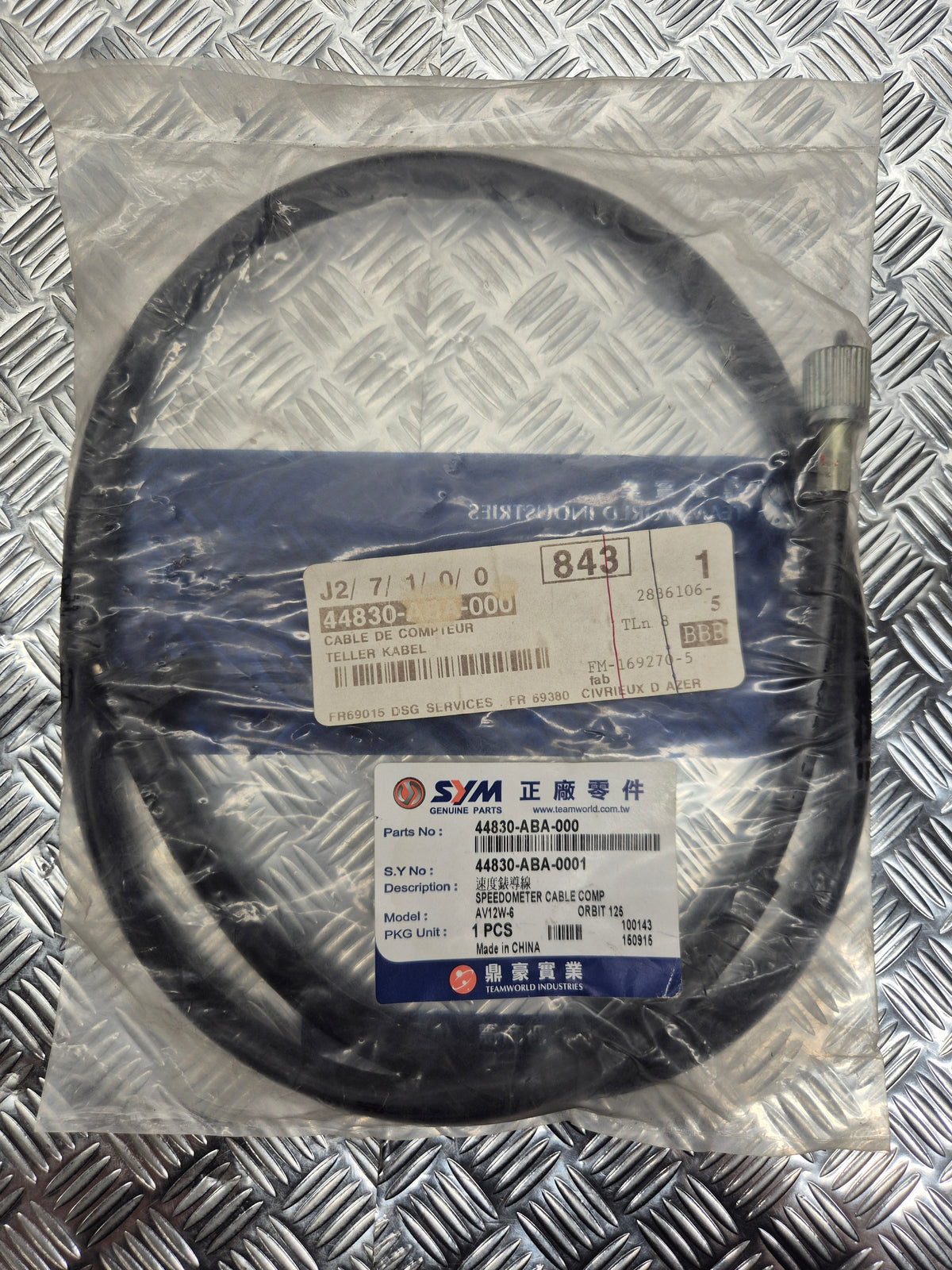 Câble de compteur 44830-ABA-000 pour Sym Orbit 2 / Fiddle 3