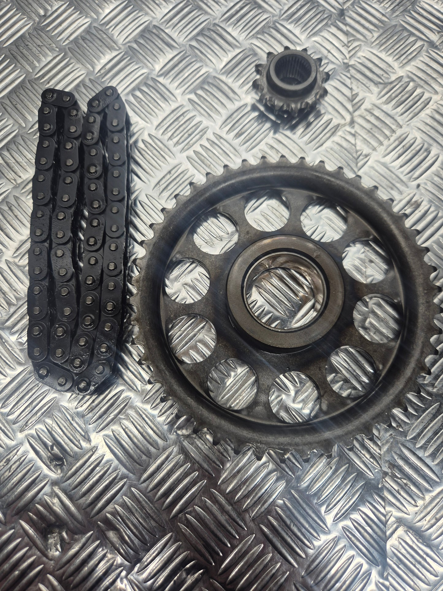 Pignon de roue libre + Pignon de démarreur + chaine KAWASAKI 500 GPZ 1994-2003
