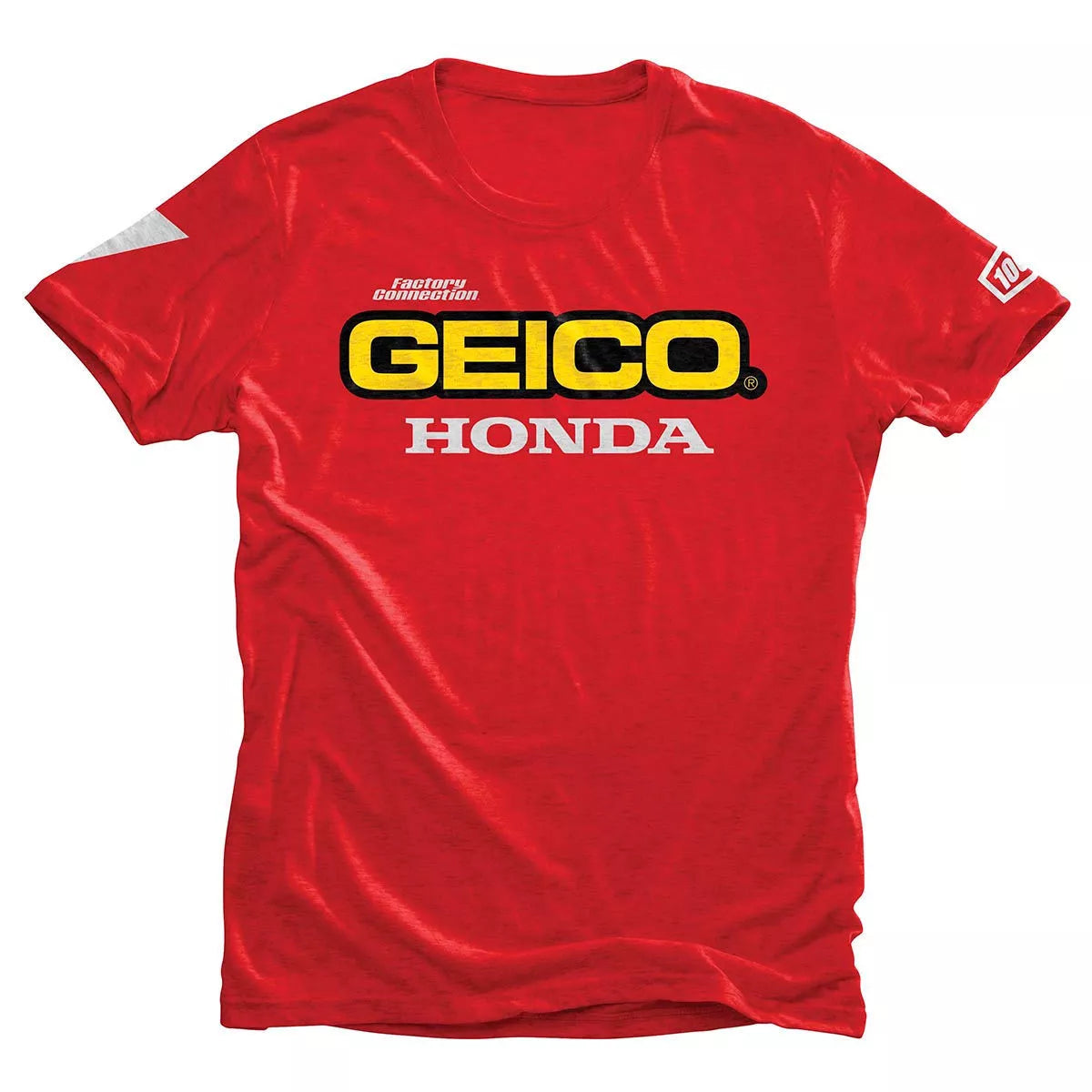 TEE-SHIRT HOMME 100% TEAM GEICO HONDA ROUGE M